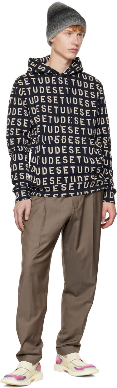 Huppari Études Stencil Allover Print Hoodie Sininen | H22MM264OC16DB, 3