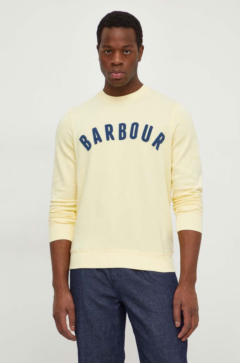 Huppari Barbour Yellow Crewneck Sweatshirt MOL0101 Keltainen | MOL0101