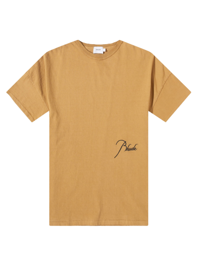 T-paita Rhude Reverse Script Logo Tee Beige | RHSS23TT468375961596