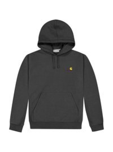 Huppari Carhartt WIP Hooded American Script Sweat Musta | I028279-blk