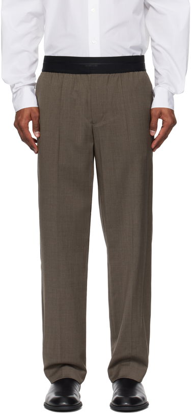 Housut Helmut Lang Helmut Lang Tapered Pull-On Trousers Ruskea | P01HM203, 0