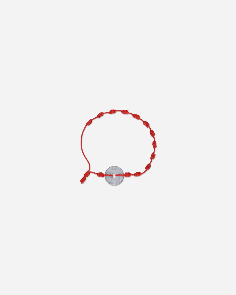 Rannerengas Neighborhood Coin Cord Bracelet Punainen | 251MYNH-AC02 RE