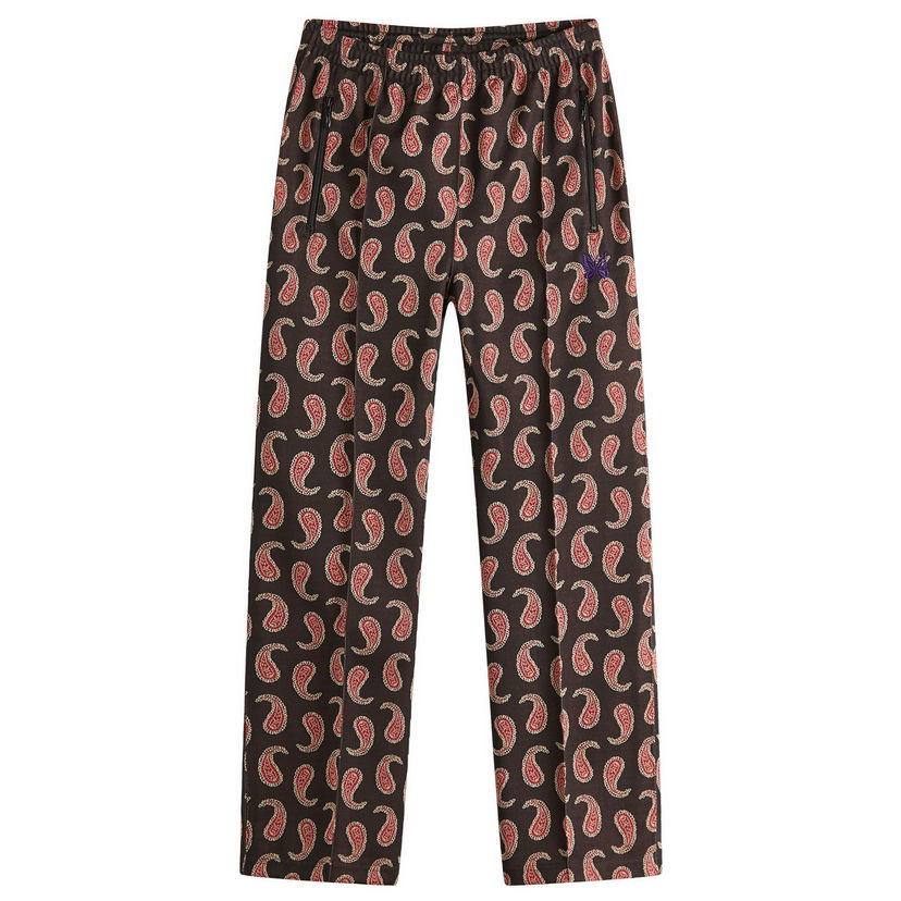 Verryttelyhousut Needles Needles Jacquard Track Pants, Paisley, Size Large Ruskea | QV316-A