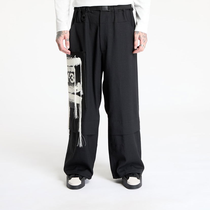 Cargo housut Y-3 Sport Uniform Patch Trousers Musta | JN3704