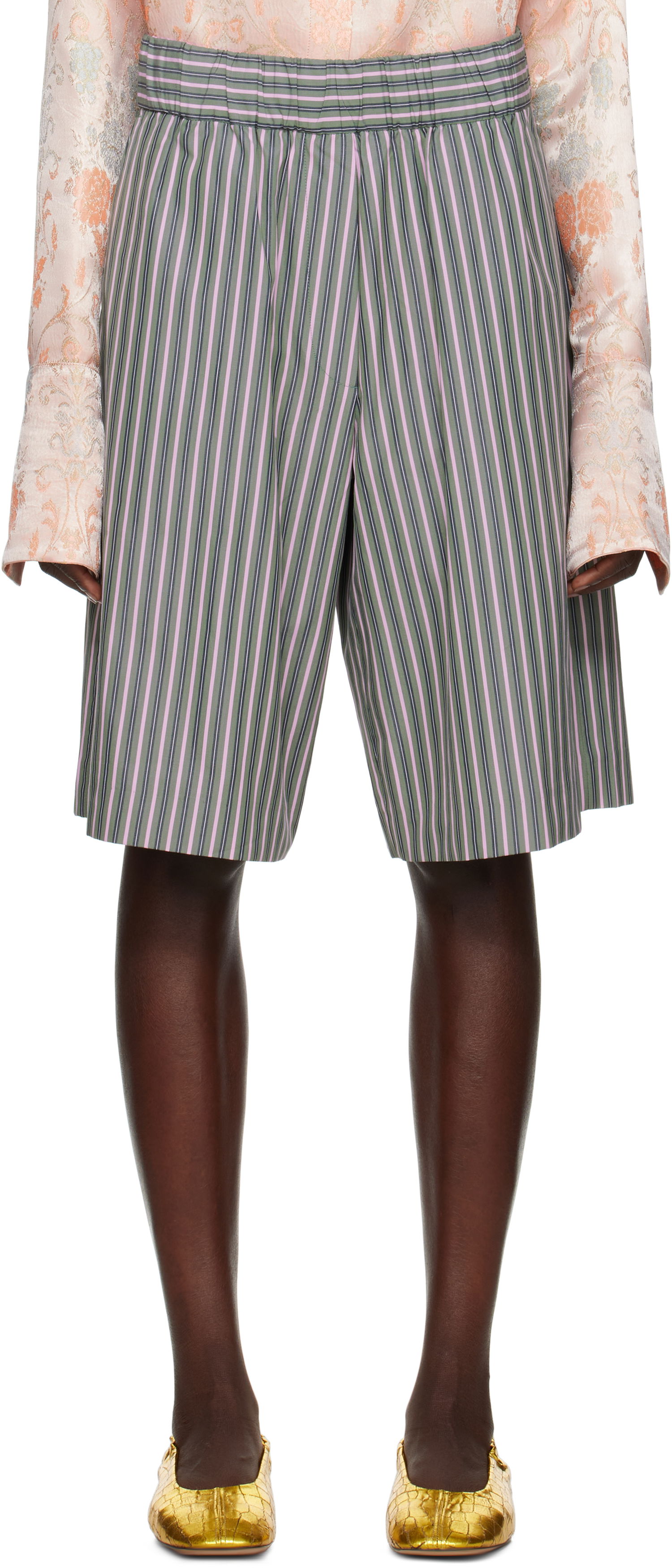 Shortsit Dries Van Noten Dries Van Noten Striped Shorts Monivärinen | 251-010912-1375, 0