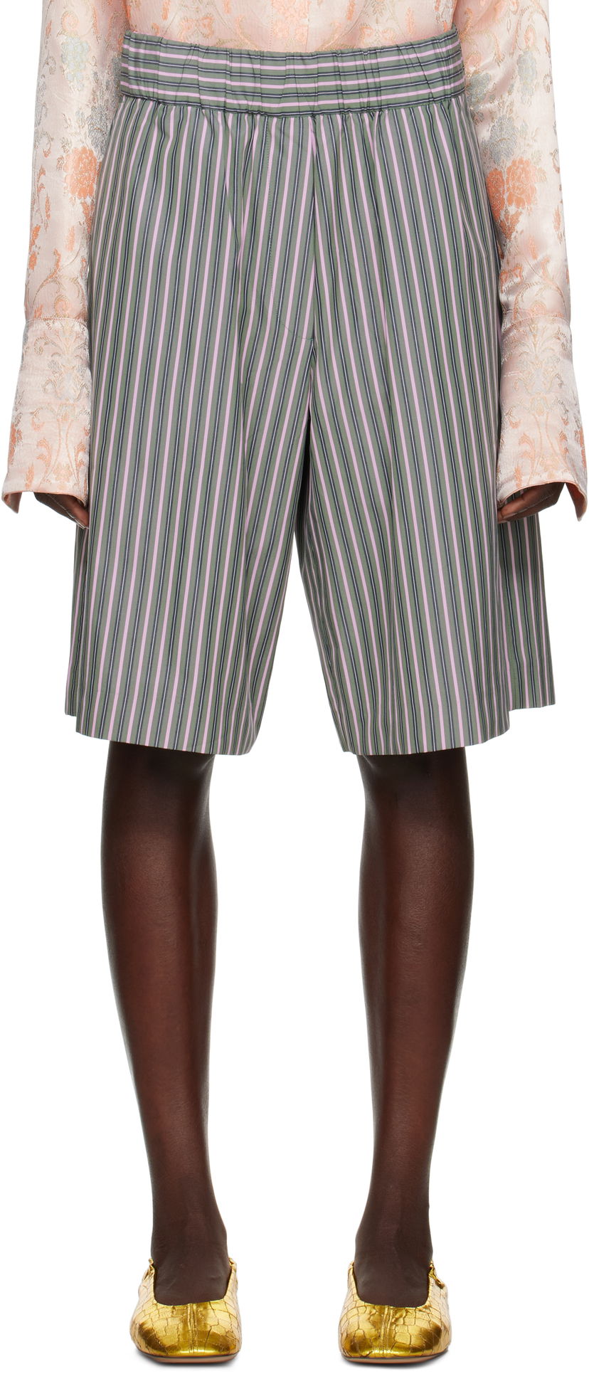 Shortsit Dries Van Noten Dries Van Noten Striped Shorts Monivärinen | 251-010912-1375