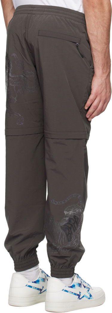 Verryttelyhousut BAPE BAPE Tiger & Dragon Zip-Off Track Pants Harmaa | 001PTK701002L, 2