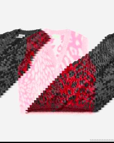 Liivi Aries Brushed Leopard Print Vest Punainen | AR4004104 Red, 1