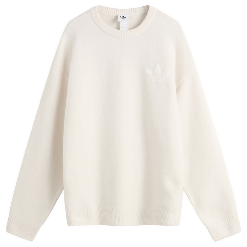 Villapaita adidas Originals Knitted Sweatshirt Valkoinen | KF2339