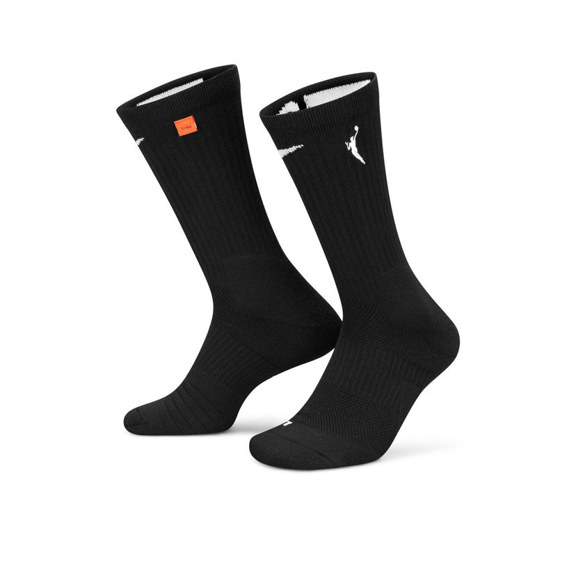 Sukat Nike WNBA Elite Basketball Crew Socks Musta | DN1035-010