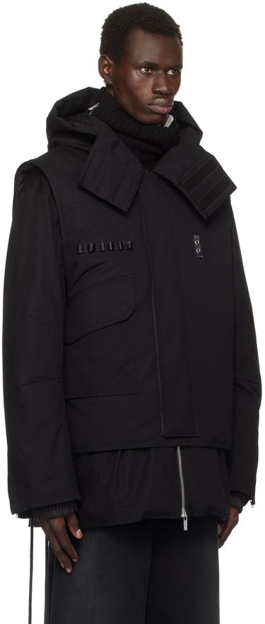 Parka Helmut Lang Helmut Lang Arctic Double Puffer Down Jacket & Vest Musta | O07HM402, 1