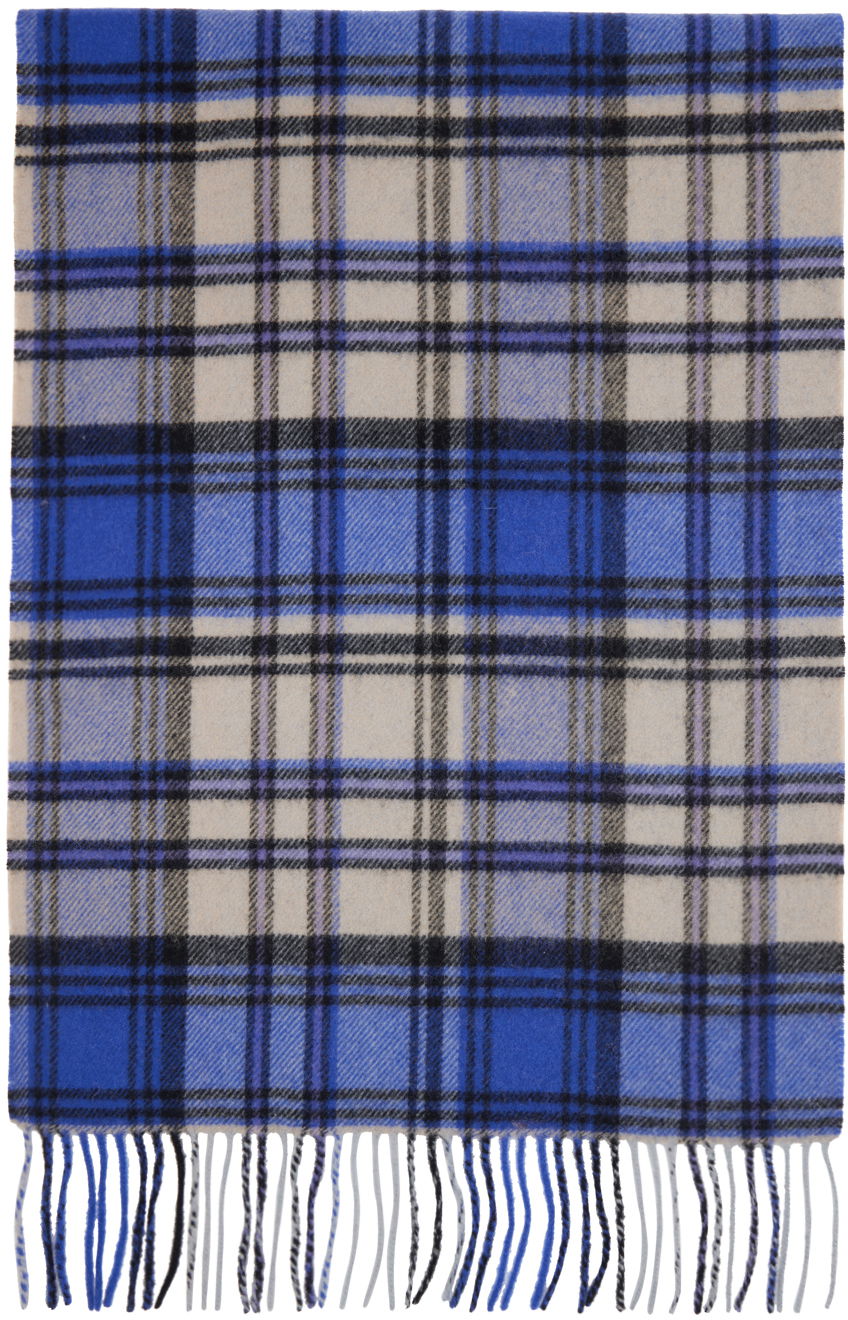 Huivi ADER ERROR Plaid Muffler Scarf Sininen | BMADFWAC0401BL, 1
