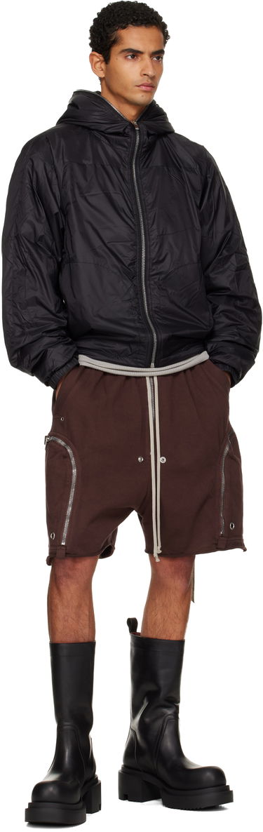 Shortsit Rick Owens Rick Owens DRKSHDW Concordians Bauhaus Drawstring Zipped Cargo Shorts with Raw Hem Ruskea | DU02E7389 RIG, 3