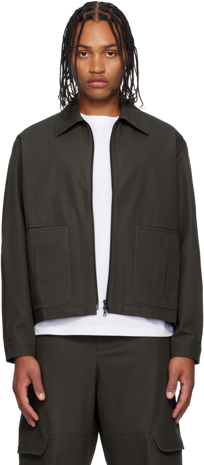 Takki sage NATION Sage Nation Index Cotton Twill Jacket Vihreä | S118 INDEX JACKET COTTON TWILL