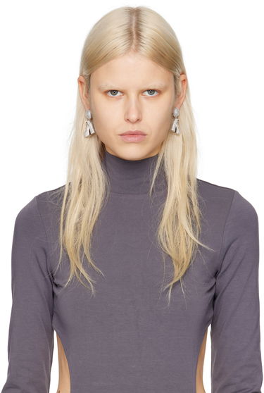 Korvakorut Marc Jacobs Marc Jacobs Kiki Crystal Platform Boots Drop Earrings Metallinen | 2R3JER001J77, 2