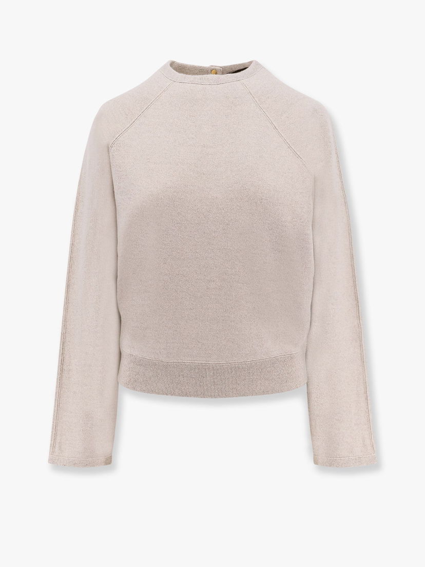 Villapaita Loro Piana Loro Piana Brienno Cropped Sweater Beige | FAP0750A0JV