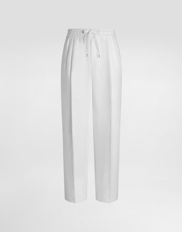 Housut Dolce & Gabbana Dolce & Gabbana Linen Jogging Trousers 44 Valkoinen | GP12RZFU4JBW0111, 0