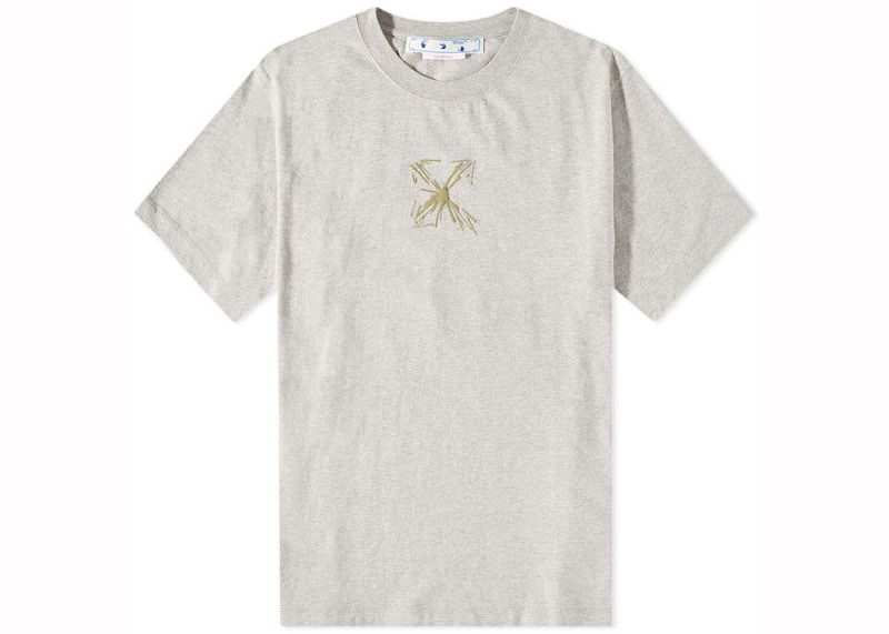 T-paita Off-White Splash Arrow Oversized T-Shirt Harmaa | OMAA120S23JER0020817