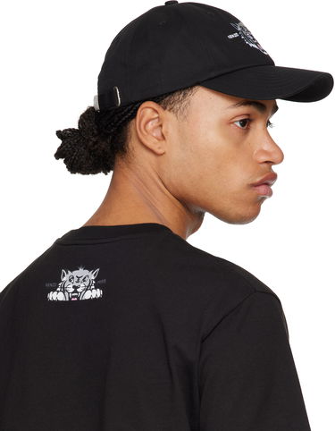 Korkki KENZO Black Graphic Logo Cap Musta | FF58AC621F46, 2