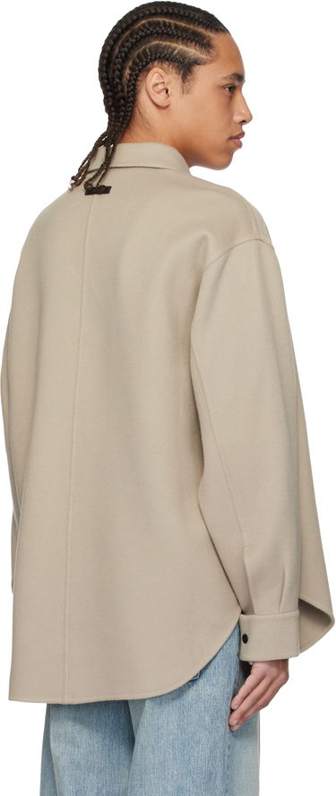 Paita Fear of God Fear of God Wool Cashmere Overshirt Beige | FGE230-330DWC, 2