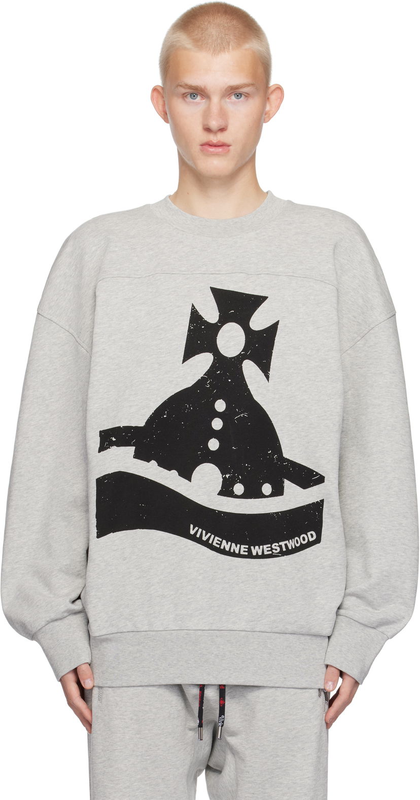 Huppari Vivienne Westwood Sander Sweatshirt Harmaa | 2I01000F-J006O-