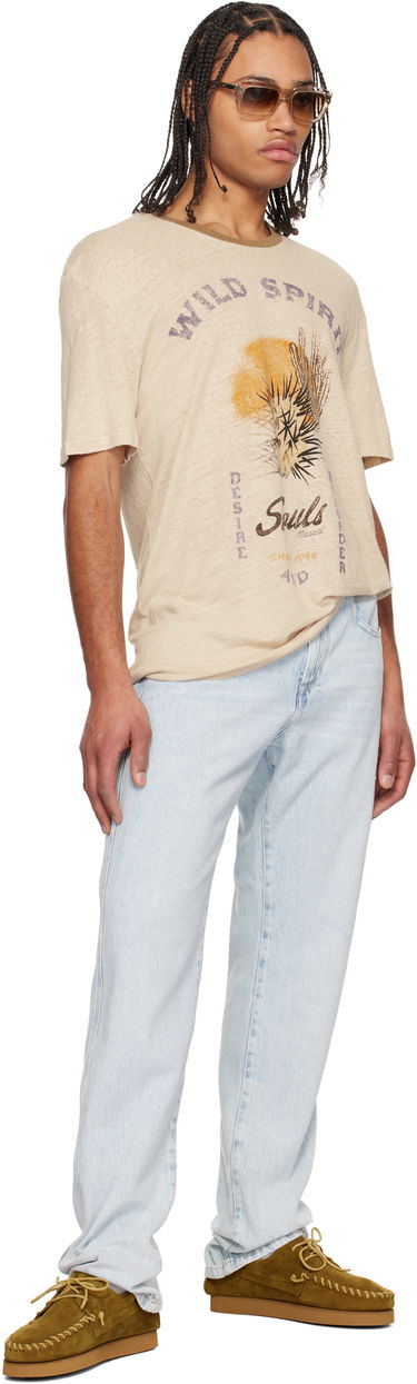 T-paita ISABEL MARANT Isabel Marant Honore Graphic T-Shirt Beige | 25PTS0052HC-C1N09H, 3