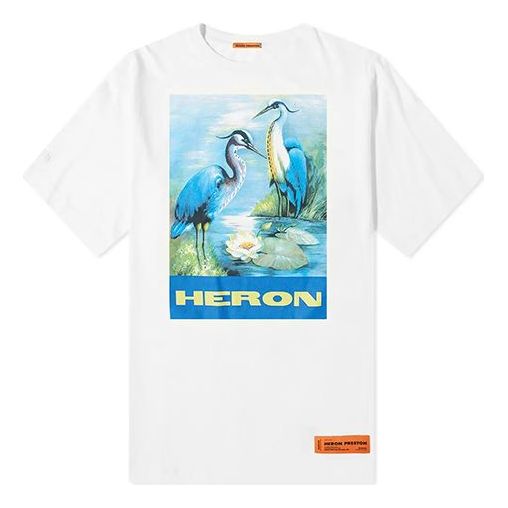 T-paita HERON PRESTON Heron Preston Painting Graphic T-Shirt Valkoinen | HMAA001F197600010288