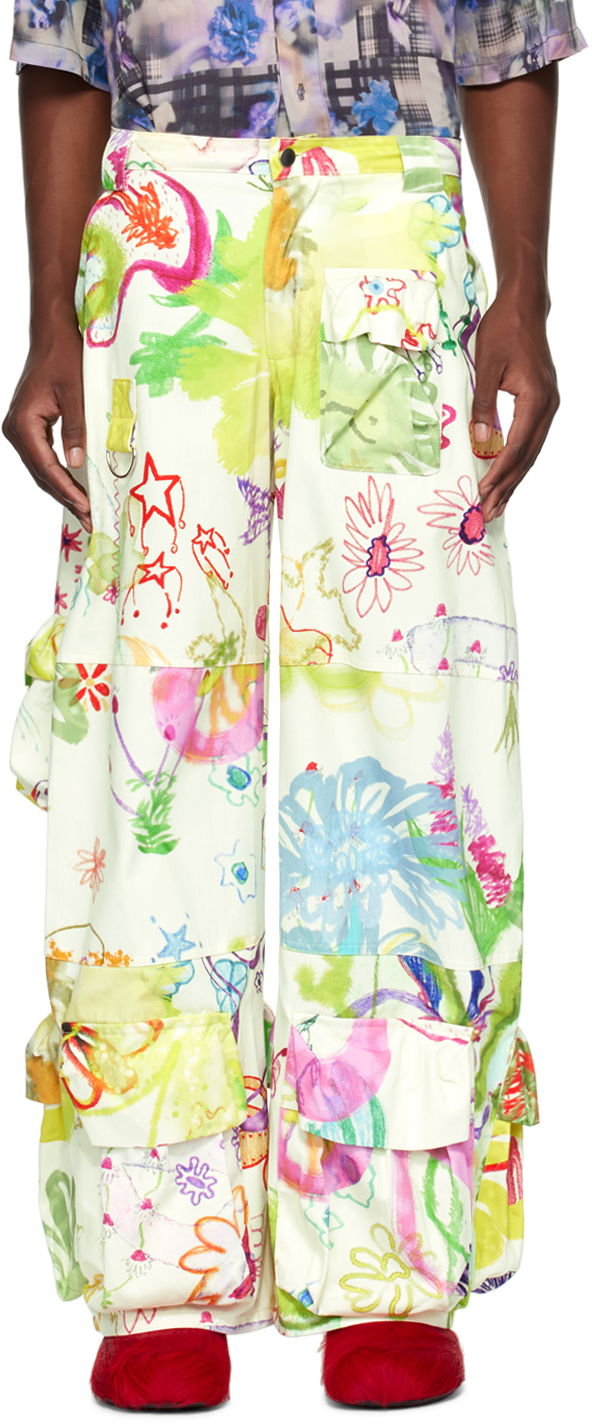 Cargo housut Collina Strada Collina Strada Garden Print Cargo Pants Monivärinen | XX6407