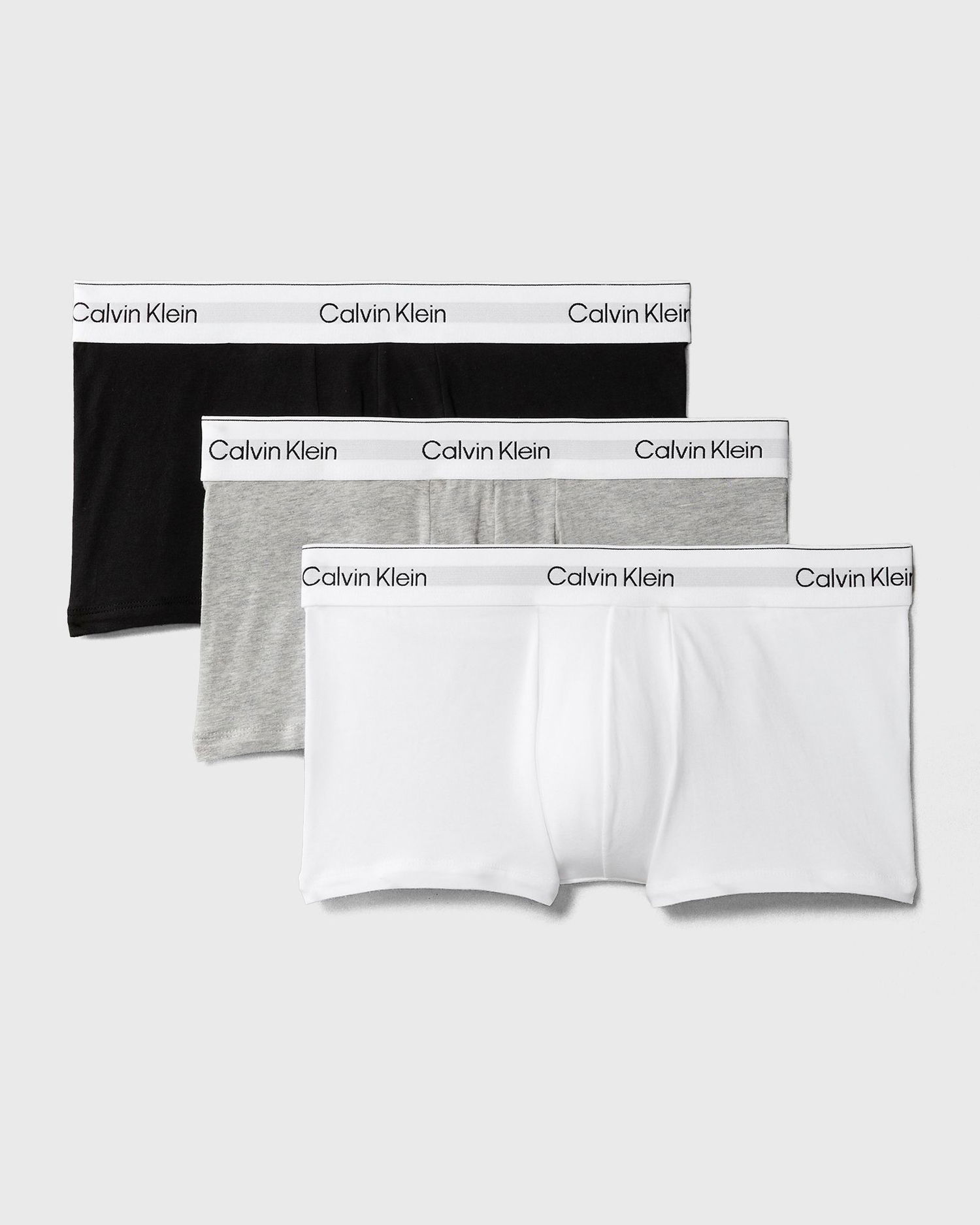 Nyrkkeilijät CALVIN KLEIN Calvin Klein Low Rise Trunk Underwear 3-Pack Harmaa | LV00NB4389MP1, 0