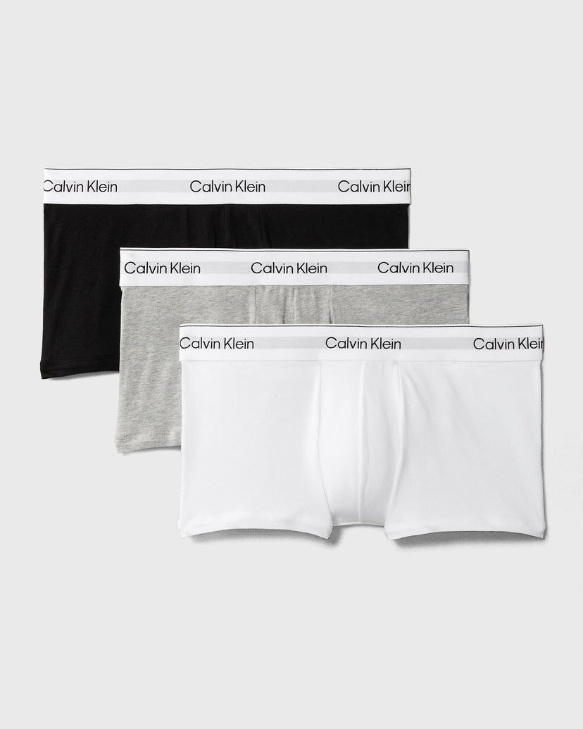 Nyrkkeilijät CALVIN KLEIN Calvin Klein Low Rise Trunk Underwear 3-Pack Valkoinen | LV00NB4389MP1