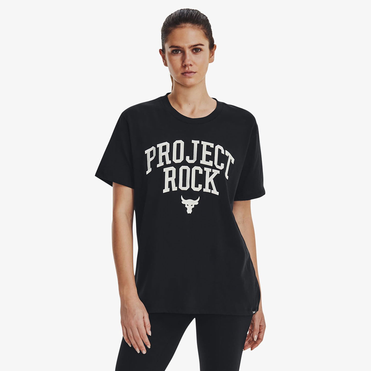 T-paita Under Armour Project Rock Heavyweight Campus T-Shirt Musta | 1377449-001, 0