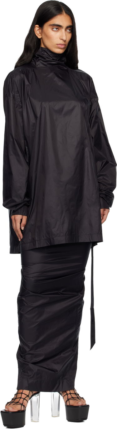 Hame Rick Owens DRKSHDW Concordians Pull On Pillar Maxi Skirt Musta | DS02E7332 NP, 3