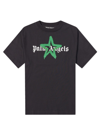 T-paita Palm Angels Star Sprayed Logo Tee Musta | PMAA001C99JER0241055
