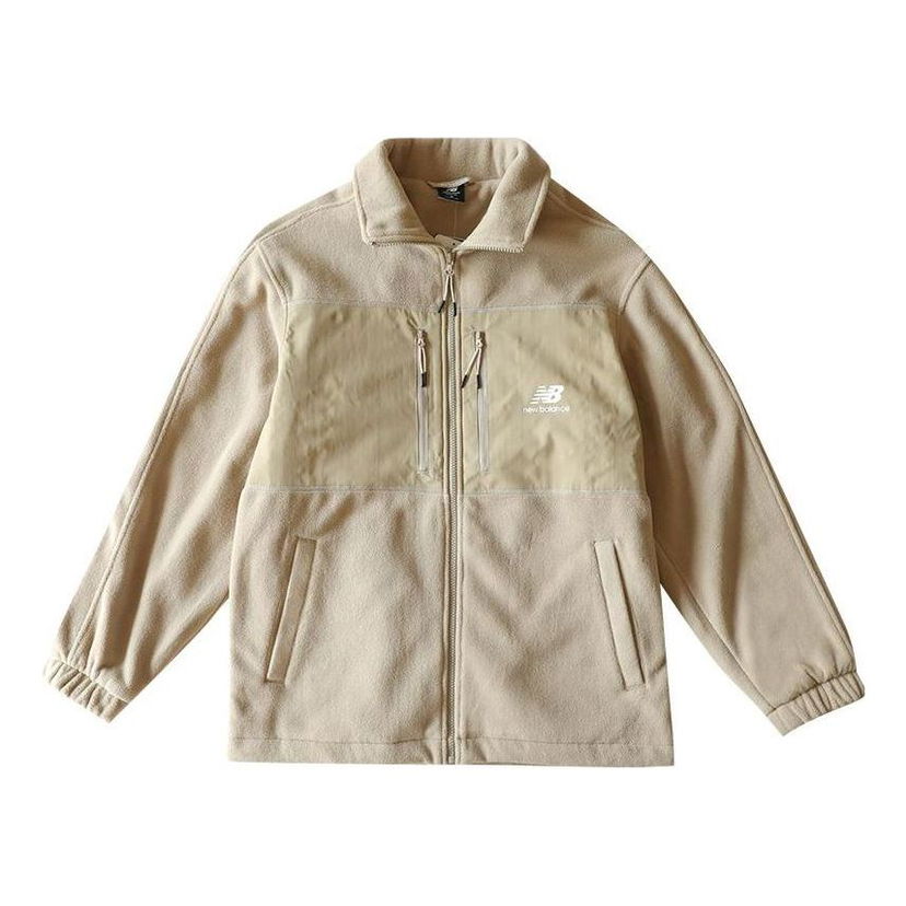 Takki New Balance Classic Fleece Jacket Beige | AMJ31307-BNN