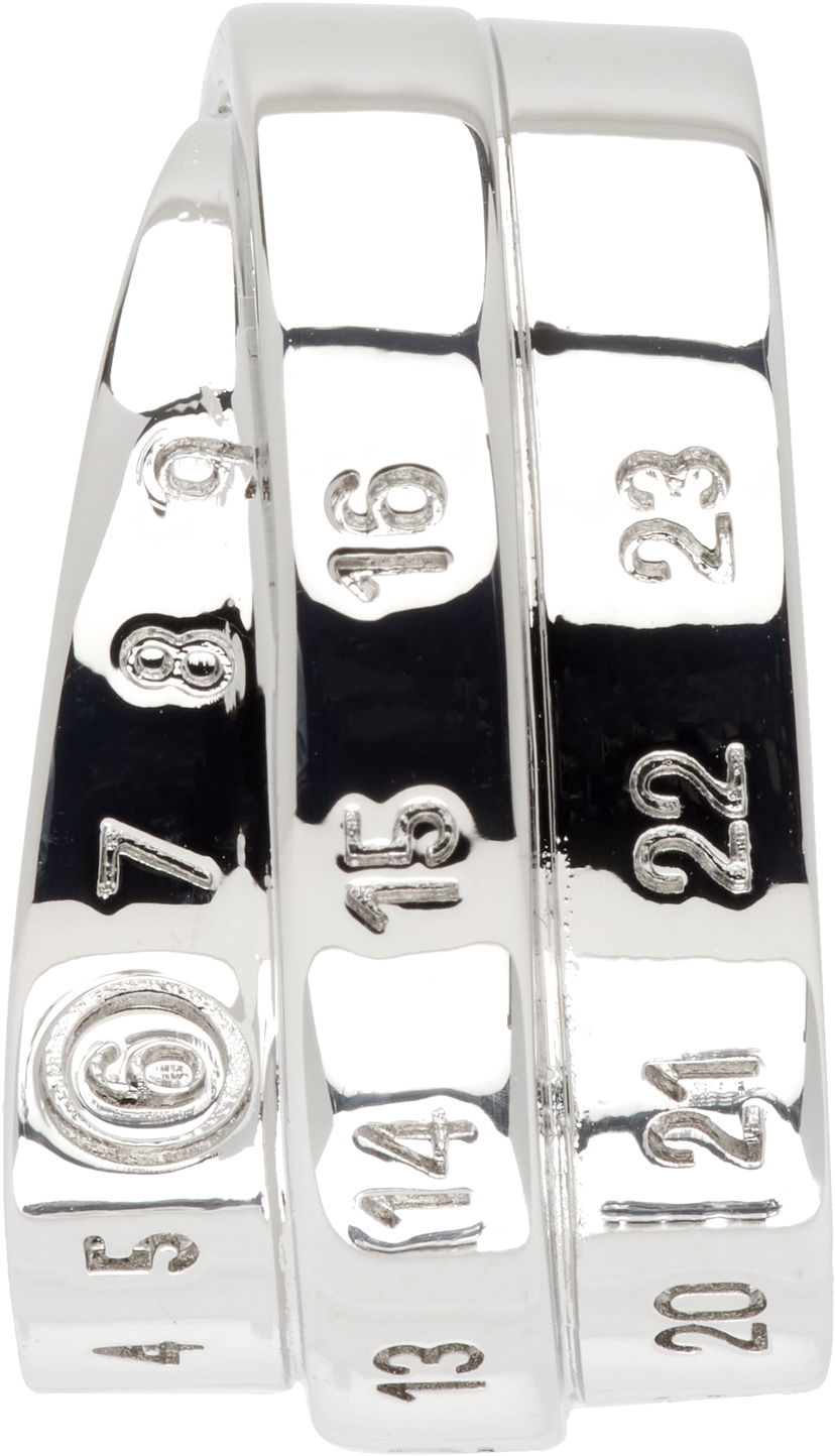Korvakorut Maison Margiela MM6 Maison Margiela Silver Tone Logo Ear Cuff Metallinen | SM6VG0098 P6627