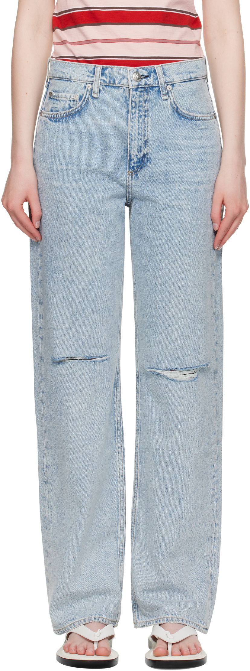 Jeans rag & bone rag & bone Shea Relaxed High Rise Jeans Sininen | WDD25P1006RGCH