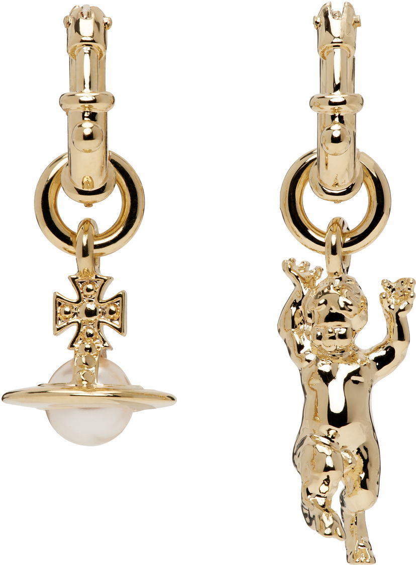 Korvakorut Vivienne Westwood Anglo Pearl Earrings Metallinen | 62020165-02R107-
