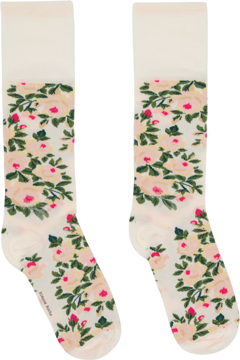 Sukat Simone Rocha Simone Rocha Rose Bouquet Jacquard Socks Monivärinen | SOCK62 0635