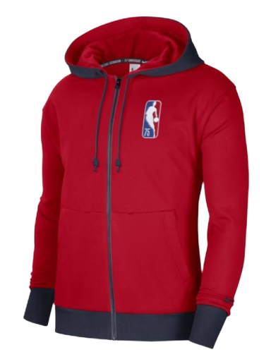 Huppari Nike Brooklyn Nets Courtside Full-Zip Fleece Hoodie Punainen | DB2180-657