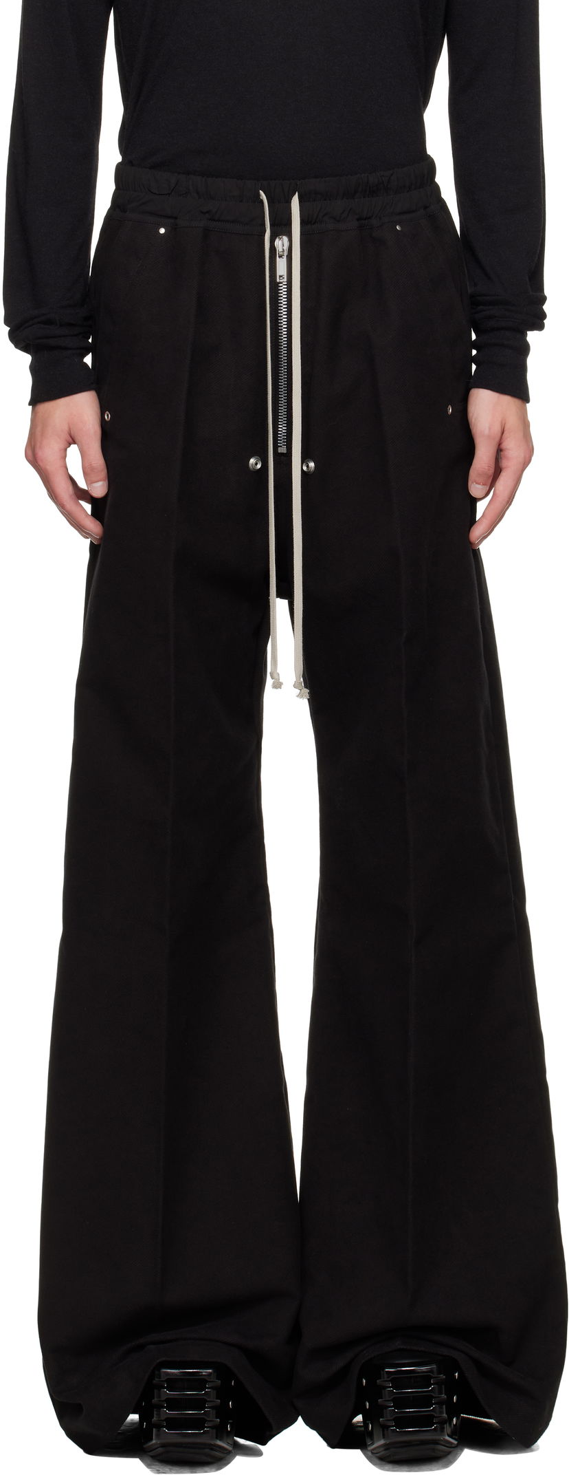 Housut Rick Owens Rick Owens Concordians Wide Bela Trousers Musta | RU02E1366 TB