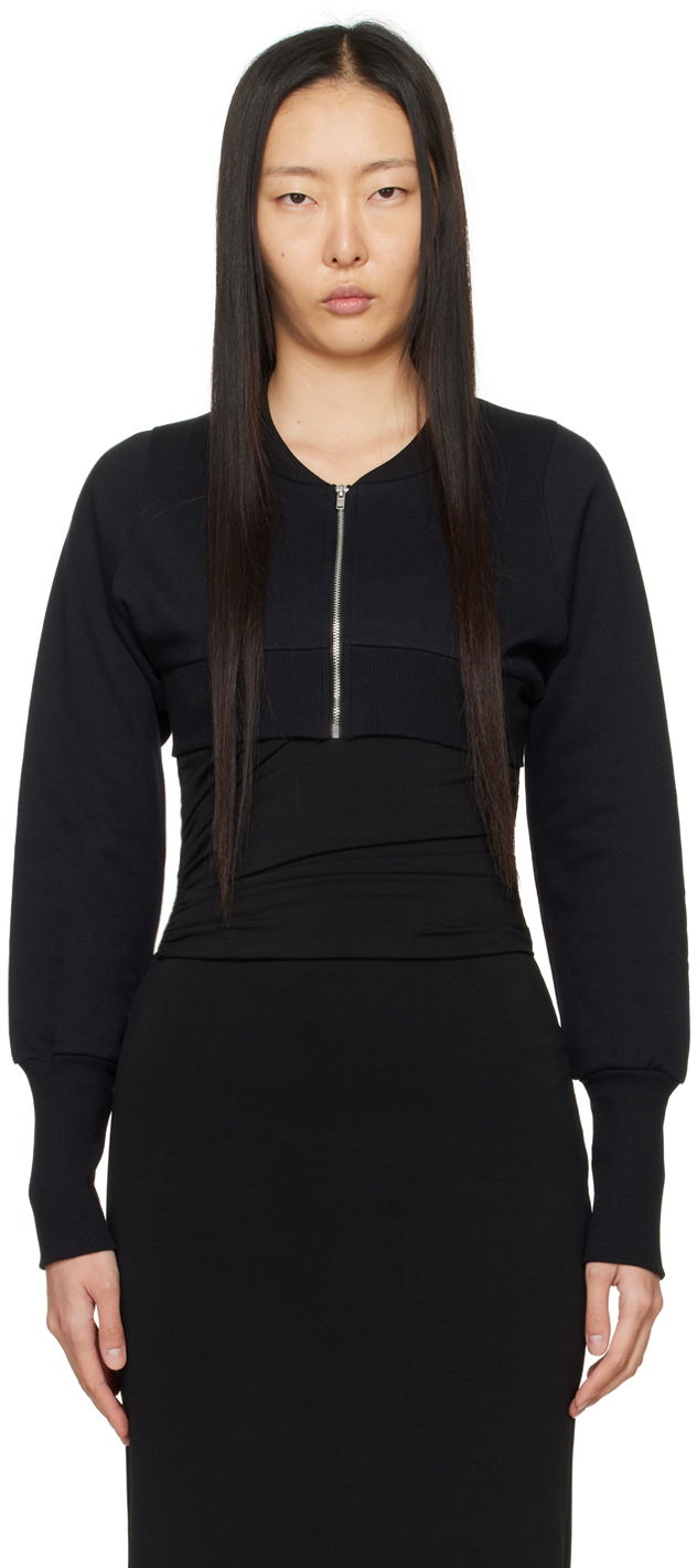 Villapaita Miaou Miaou Lana Cropped Sweatshirt Musta | 8016FTBLK