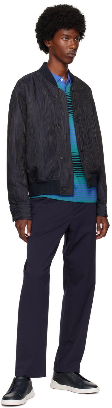 Bomber-takki Paul Smith PS Paul Smith Graphic Pattern Bomber Jacket Tummansininen | M2R-872Y-N22133-49, 3