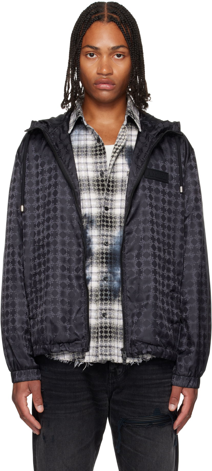 Tuulitakki AMIRI AMIRI MA Quad Windbreaker Jacket Musta | AMOULW1039