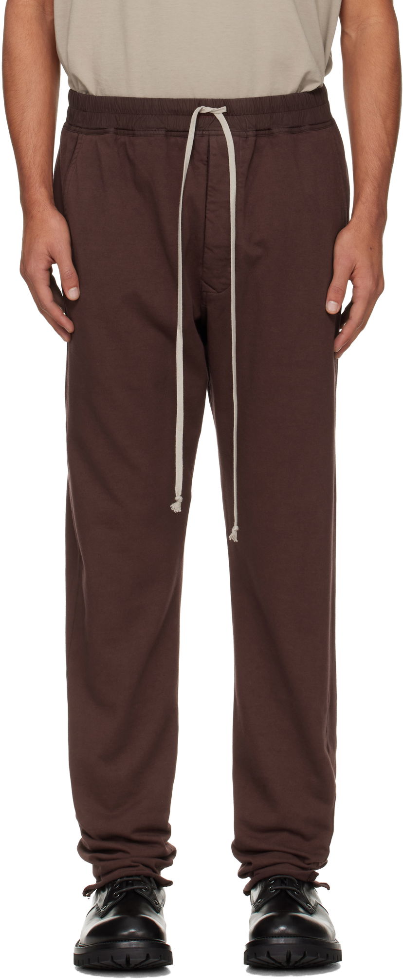 Verryttelyhousut Rick Owens Rick Owens DRKSHDW Concordians Berlin Drawstring Sweatpants Ruskea | DU02E7392 RIG