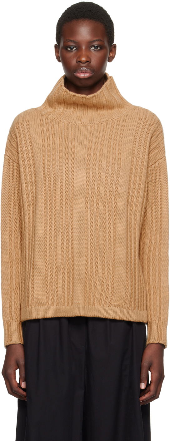 Villapaita Max Mara Max Mara Vitalba Turtleneck Sweater Ruskea | 2421366012600 MM12037