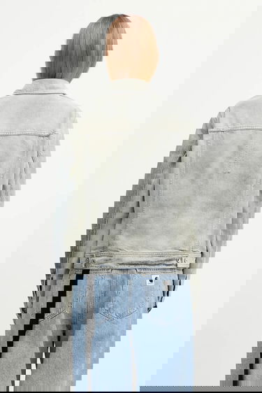 Takki Rick Owens Rick Owens DRKSHDW Trucker Worker Denim Jacket Sininen | DS02E7701.DMP, 2