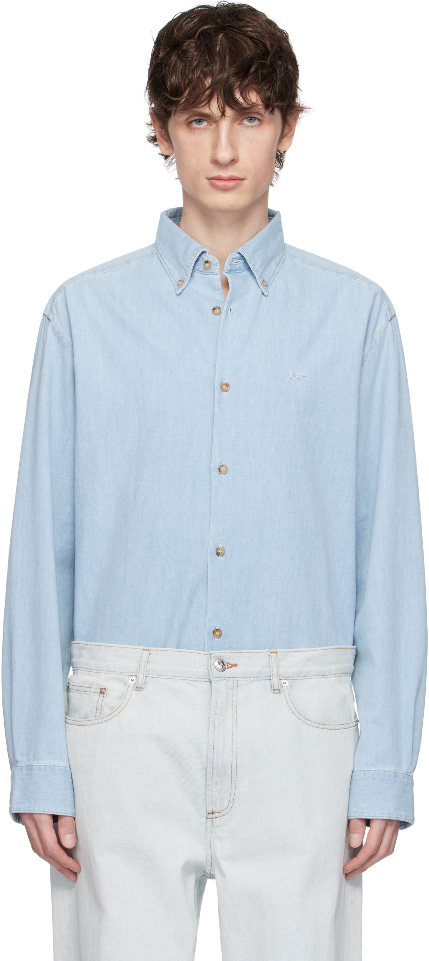Paita A.P.C. A.P.C. Mathias Denim Shirt Sininen | COGXX-H12586, 0