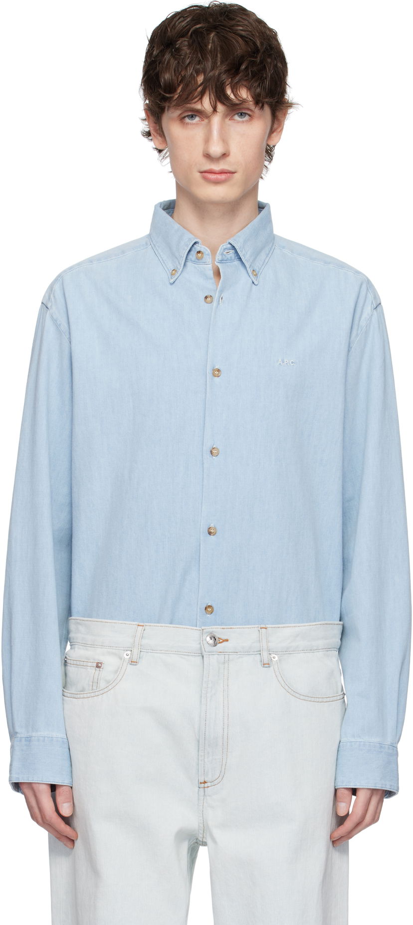 Paita A.P.C. A.P.C. Mathias Denim Shirt Sininen | COGXX-H12586