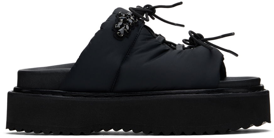 Asusteet Simone Rocha Simone Rocha Platform Ghillie Sandals Musta | SLD50B 0798, 0