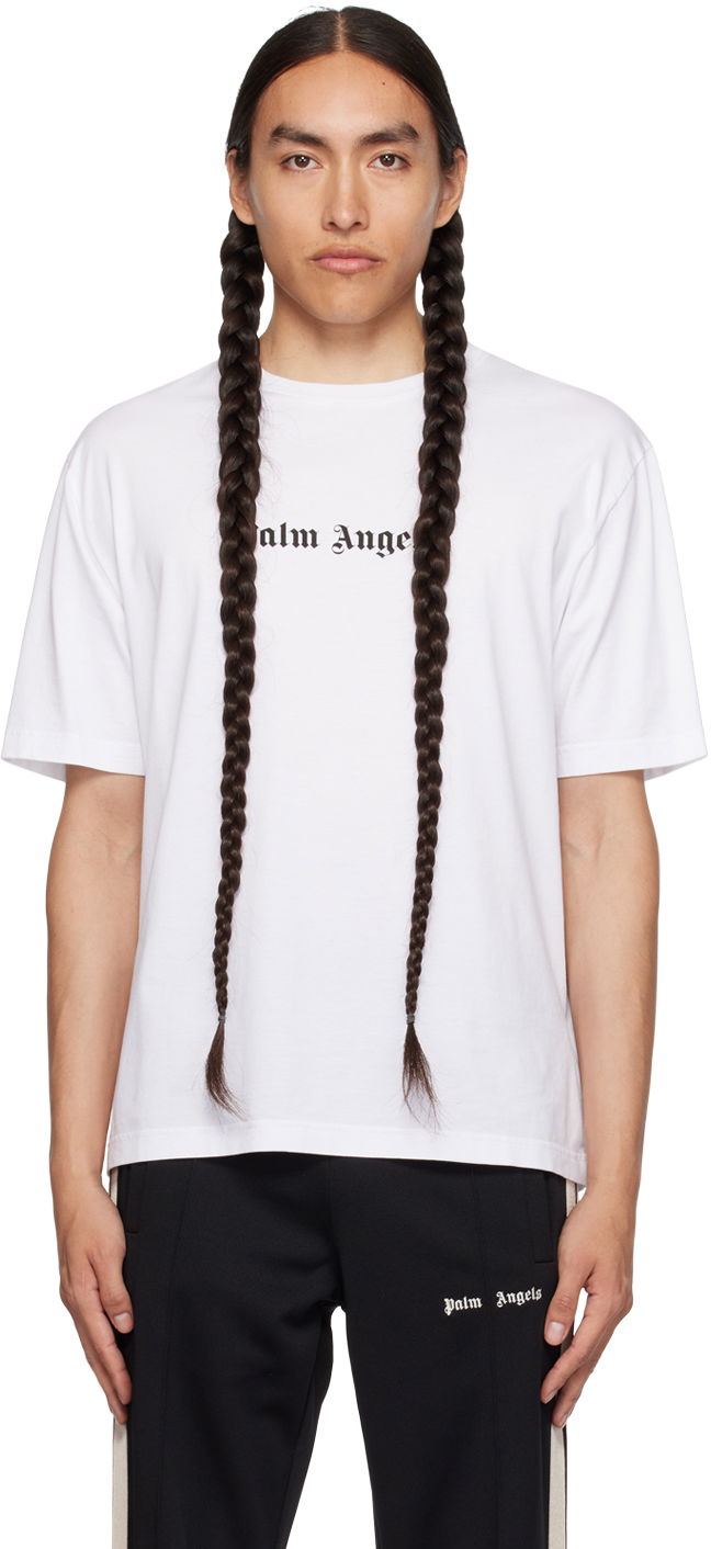 T-paita Palm Angels White Printed Valkoinen | PMAA089F23JER0020110